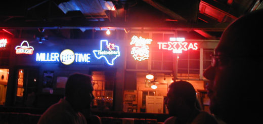 Bierwerbung in der Gruene Dance Hall.