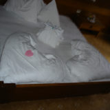 Bettdecken in Herzform im Rössl in Rabland